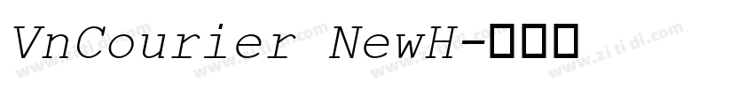 VnCourier NewH字体转换